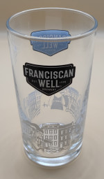 Franciscan Well 2022 half pint conical glass glass