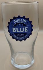 Dublin Blue Lager glass