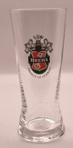 Beck's beer glass