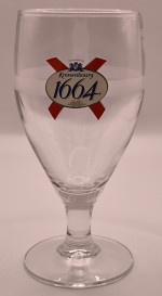 Kronenbourg 1664 2014 half pint glass
